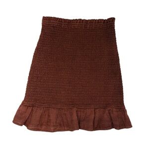 Abercrombie & Fitch brown Ruffled Women's stretchy Skirt size XS